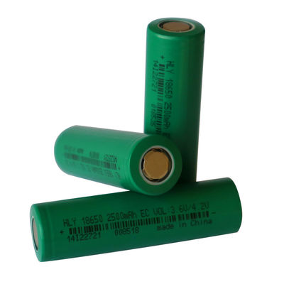 घरेलू ऊर्जा भंडारण 18650 लिथियम आयन बैटरी पैक 3.6 वोल्ट 2500mah रिचार्जेबल