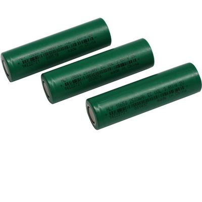 इलेक्ट्रिक वाहनों के लिए NCM बेलनाकार 3.7V 2500Mah 18650 लिथियम आयन बैटरी सेल