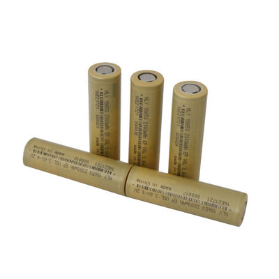 रिचार्जेबल 2000mah लिथियम आयन सेल, 3.6V 18650 लिथियम बैटरी