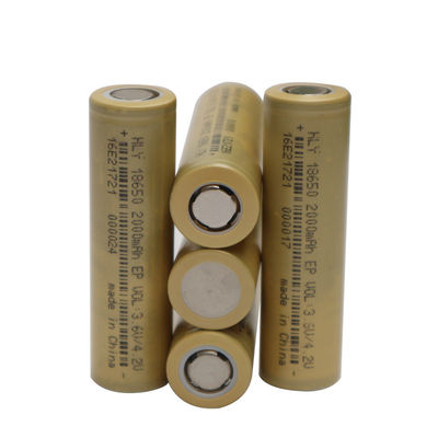 2000mah 18650 रिचार्जेबल लिथियम आयन बैटरी सेल 500 गुना उच्च दर