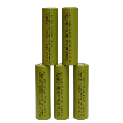 इलेक्ट्रिक बाइक के लिए HLY रिचार्जेबल बेलनाकार 2200mah 18650 बैटरी