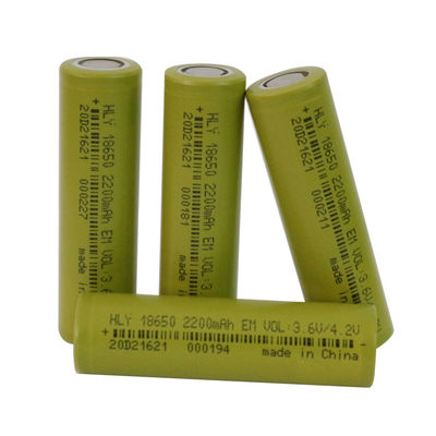 3.6 वोल्ट 18650 2200mah सुपर रिचार्जेबल ली आयन बैटरी उच्च क्षमता