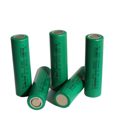 ऊर्जा भंडारण के लिए रिचार्जेबल लिथियम 2500mah 18650 बैटरी सेल