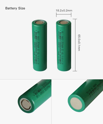 3.6V 2500mah सौर चार्जिंग 18650 सेल उच्च क्षमता AAA रिचार्जेबल बैटरी