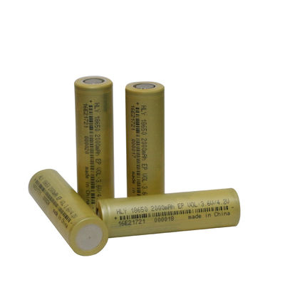 इलेक्ट्रिक स्कूटर के लिए उच्च सुरक्षा 3.6 वोल्ट रिचार्जेबल 2000mah 18650 बैटरी