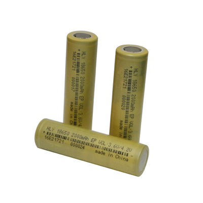 ऊर्जा भंडारण ली आयन 2000mah 18650 बैटरी रिचार्जेबल केसी सीई बीआईएस