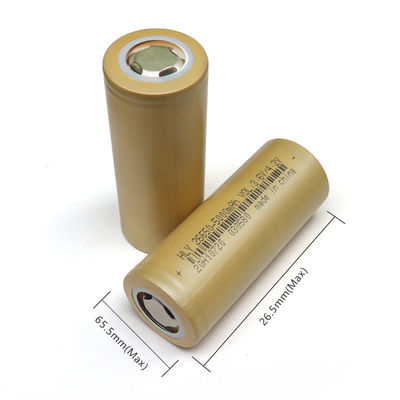 5000mAh 26650 3.6 वोल्ट लिथियम बैटरी रिचार्जेबल हाई डिस्चार्ज रेट