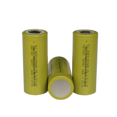 व्हीलचेयर के लिए 26650 4000mAh Lfp लिथियम आयन बैटरी डीप लूप सेल 3.6v