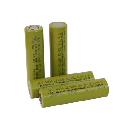 लाइटवेट रिचार्जेबल लिथियम आयन 2200mah 18650 बैटरी सेल UN38.3 HLY