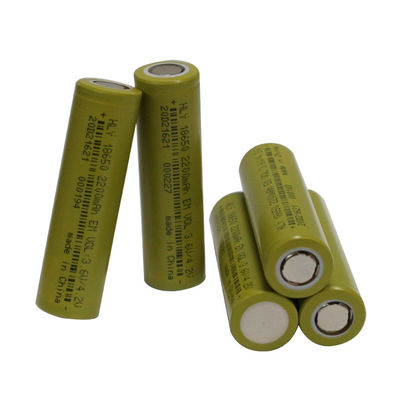 घरेलू उपकरणों के लिए उच्च निर्वहन 18650 2200mah लिथियम बैटरी
