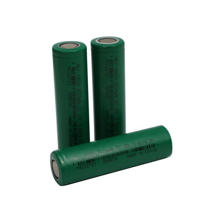 तेज टॉर्च के लिए उच्च दर 3C रिचार्जेबल 3.7v 18650 बैटरी 2500mah