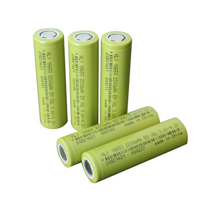 ईवी के लिए उच्च सुरक्षा रिचार्जेबल 2200mah 18650 बैटरी सेल 3.6V