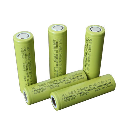 ईवी के लिए उच्च सुरक्षा रिचार्जेबल 2200mah 18650 बैटरी सेल 3.6V