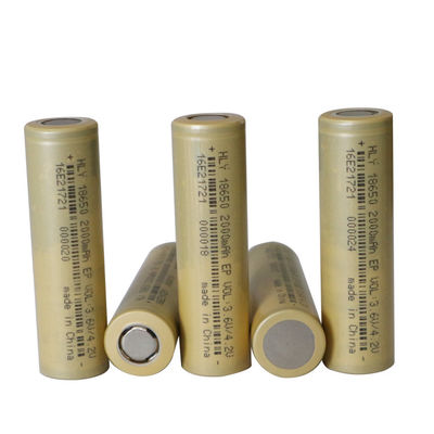 गार्डन टूल्स के लिए उच्च ऊर्जा घनत्व 18650 लिथियम आयन बैटरी 3.6V 2000mAh