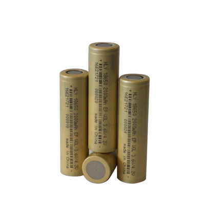 मोबाइल पावर बेलनाकार उज्ज्वल टॉर्च लिथियम आयन बैटरी सेल 18650 2000mAh