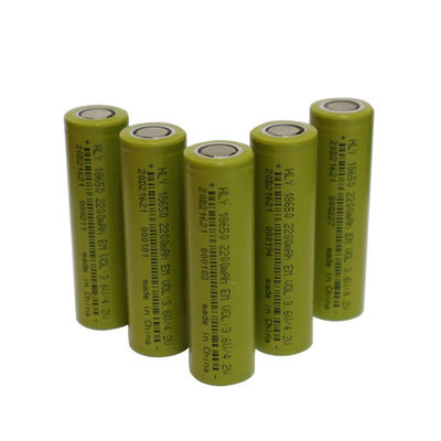 इलेक्ट्रिक वाहन के लिए उपयुक्त 3.2v 2200mAh 18650 लिथियम आयन बैटरी