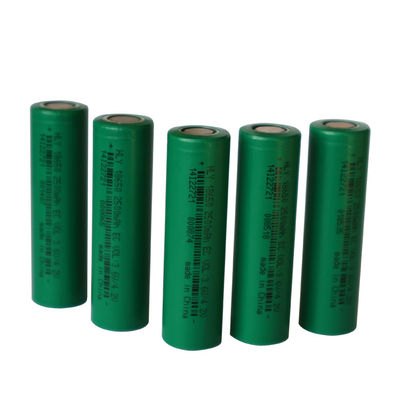 3.6V 2500mah ली आयन 18650 बैटरी पैक बेलनाकार सेल 500 गुना लंबा साइकिल जीवन