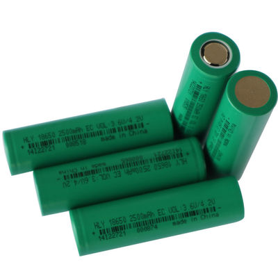 आउटडोर ऊर्जा भंडारण उच्च निर्वहन दर 18650 बैटरी ली आयन पैक 3.6V 2500mah