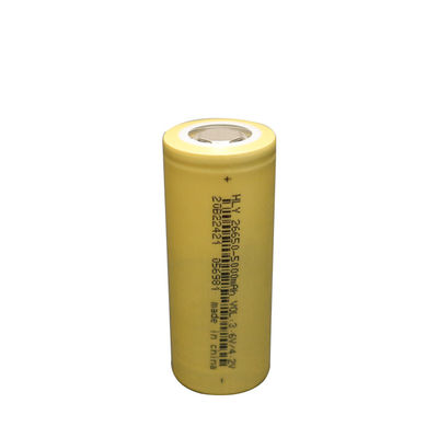 लॉन्ग साइकिल लाइफ 26650 लिथियम बेलनाकार बैटरी सेल 3.6V 5000mAh रिचार्जेबल
