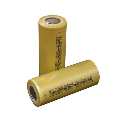 इलेक्ट्रिक मोटरसाइकिल के लिए 26650 5000mAh 3.6V छोटे बेलनाकार बैटरी सेल लाइटवेट