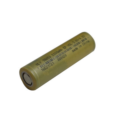 RoHS 18650 लिथियम आयन बेलनाकार बैटरी सेल 2000mAh इलेक्ट्रिक उपकरणों के लिए