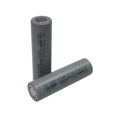 2600mAh 3.6V 18650 लिथियम आयन बैटरी सेल रिचार्जेबल लॉन्ग साइकिल लाइफ