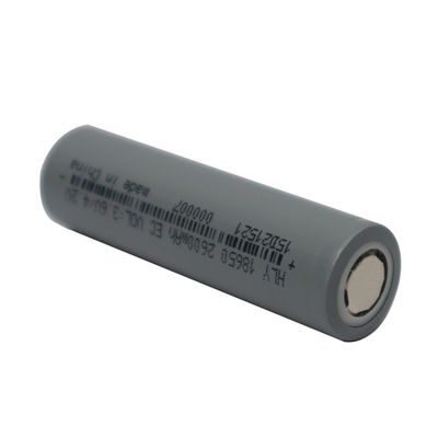 2600mAh 3.6V 18650 लिथियम आयन बैटरी सेल रिचार्जेबल लॉन्ग साइकिल लाइफ