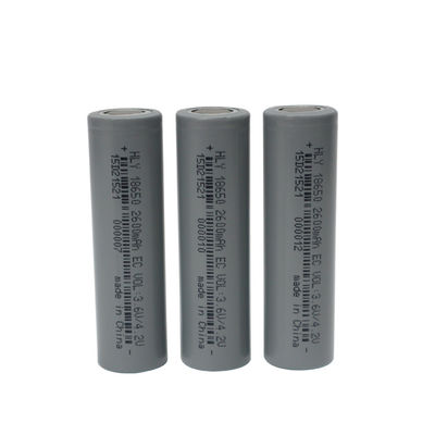 बीआईएस 3.6 वोल्ट लिथियम आयन 2600mah 18650 बैटरी सेल उच्च दर