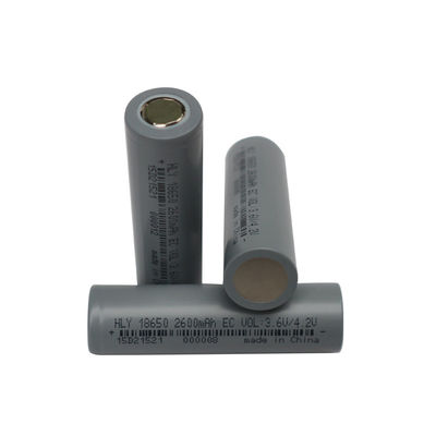 बीआईएस 3.6 वोल्ट लिथियम आयन 2600mah 18650 बैटरी सेल उच्च दर