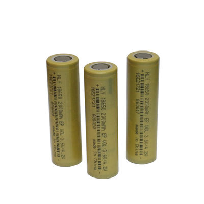 उपभोक्ता इलेक्ट्रॉनिक्स के लिए 3.6V 2000mAh 18650 ली आयन रिचार्जेबल सोलर बैटरी सेल