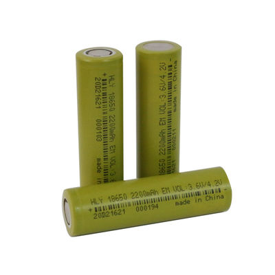 एलईडी टॉर्च के लिए EN62133 18650 3.6V 2200mAh रिचार्जेबल सोलर बैटरी